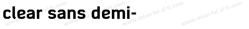 clear sans demi字体转换